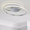 Dunelm Langdon 2 Light Integrated LED Bathroom Ceiling Fitting