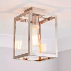 Dunelm London Bathroom Flush Fitting Brushed Chrome