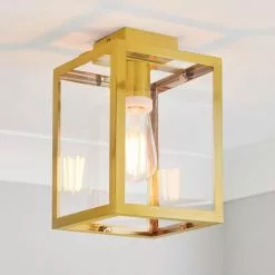 Dunelm London Bathroom Ceiling Fitting Brushed Gold