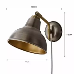 Dunelm Bradwell Easyfit Plug-in Wall Light -Cheap wall lights Store 30713615 alt07