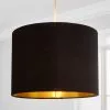 Dunelm Black Santos Velvet Corduroy Shade -Cheap wall lights Store 30713645