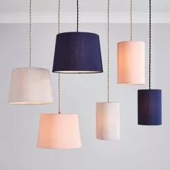 Dunelm Mariah Faux Silk 30cm Slight Tapered Lamp Shade -Cheap wall lights Store 30713661 alt08