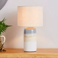 Dunelm Audre Ceramic Glaze Table Lamp
