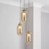 Dunelm Safi Mesh Detail 3 Cluster Ceiling Fitting Antique Brass -Cheap wall lights Store 30713718