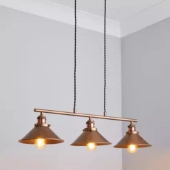 Dunelm Logan 3 Light Diner Ceiling Fitting
