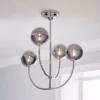 Dunelm Gigi Chrome Ceiling Fitting