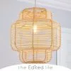 The Edited Life Wicker Tiered Easy Fit Pendant Natural
