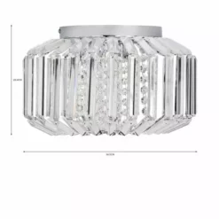 Dunelm Chantilly Flush Ceiling Fitting -Cheap wall lights Store 30730418 alt07