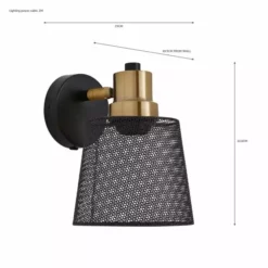 Dunelm Idris Industrial Easy Fit Wall Light -Cheap wall lights Store 30730462 alt07