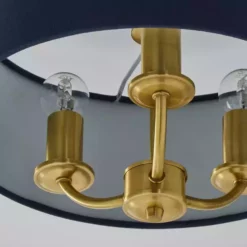 Dunelm Preston Gold And Navy Flush Ceiling Fitting -Cheap wall lights Store 30730507 alt02