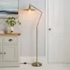 Churchgate Langton Antique Brass Floor Lamp