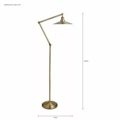Churchgate Langton Antique Brass Floor Lamp -Cheap wall lights Store 30730531 alt07