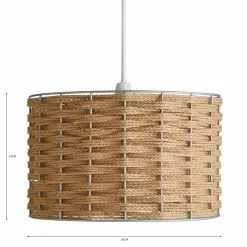 Dunelm Shelley Rope Lamp Shade Natural 11 Dunelm Shelley Rope Lamp Shade Natural -Cheap wall lights Store 30730535 alt04