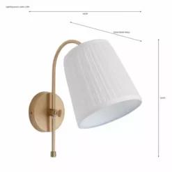 Dunelm Lorelai Easy Fit Plug-In Wall Light -Cheap wall lights Store 30730543 alt07