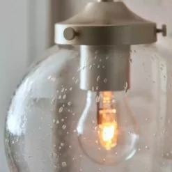 Dunelm Twain Outdoor 17cm Globe Glass Wall Light -Cheap wall lights Store 30730560 alt02