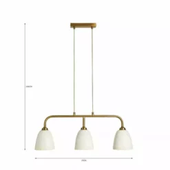 Churchgate Harby 3 Light Ceiling Fitting -Cheap wall lights Store 30730568 alt07