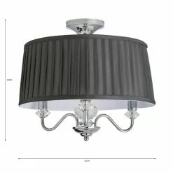 Dorma Genevieve 3 Light Semi Flush Fitting -Cheap wall lights Store 30730570 alt07