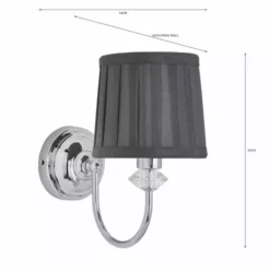 Dorma Genevieve Grey Wall Light -Cheap wall lights Store 30730571 alt05