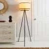 Dunelm Malika Cane 2 Tier Tripod Floor Lamp