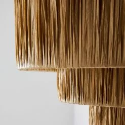 Dunelm Ruolan Raffia 3 Tier Pendant Shade Shade -Cheap wall lights Store 30730588 alt03