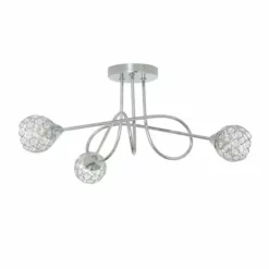 Dunelm Portia 3 Light Ceiling Fitting 10 Dunelm Portia 3 Light Ceiling Fitting -Cheap wall lights Store 30730615 alt02