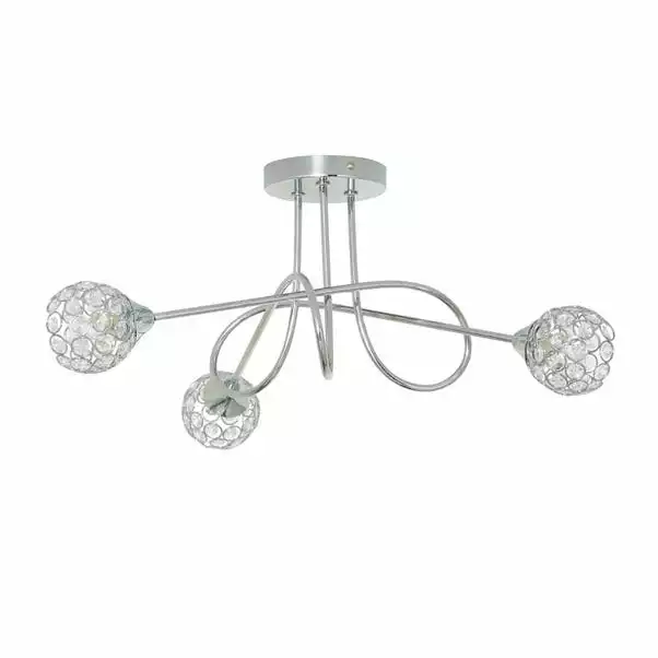 Dunelm Portia 3 Light Ceiling Fitting 5 Dunelm Portia 3 Light Ceiling Fitting - Image 3