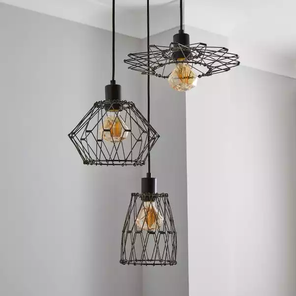 Dunelm Frances 3 Light Gunmetal Cluster Ceiling Fitting 4 Dunelm Frances 3 Light Gunmetal Cluster Ceiling Fitting - Image 2