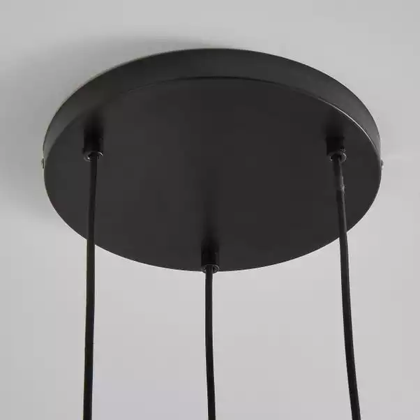Dunelm Frances 3 Light Gunmetal Cluster Ceiling Fitting 6 Dunelm Frances 3 Light Gunmetal Cluster Ceiling Fitting - Image 4