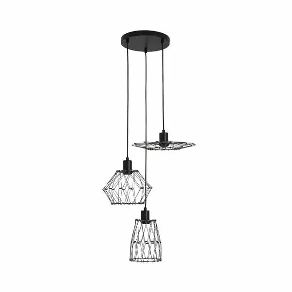 Dunelm Frances 3 Light Gunmetal Cluster Ceiling Fitting 7 Dunelm Frances 3 Light Gunmetal Cluster Ceiling Fitting - Image 5
