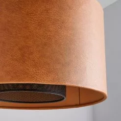 Dunelm Larset 35cm Faux Leather Shade -Cheap wall lights Store 30731141 alt02