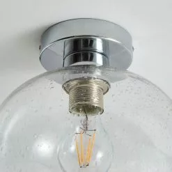 Dunelm Lenny 1 Light Flush Ceiling Fitting -Cheap wall lights Store 30731168 alt03