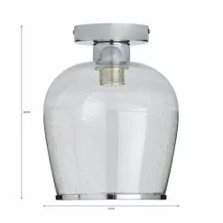 Dunelm Lenny 1 Light Flush Ceiling Fitting -Cheap wall lights Store 30731168 alt07