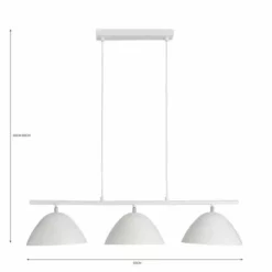 Dunelm Donia 3 Light Diner Fitting -Cheap wall lights Store 30731178 alt07