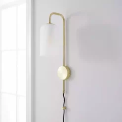 Dunelm Palazzo Gold Effect Easy Fit Plug In Wall Light -Cheap wall lights Store 30731207 alt01