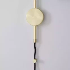 Dunelm Palazzo Gold Effect Easy Fit Plug In Wall Light -Cheap wall lights Store 30731207 alt03