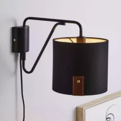 Dunelm Dorrian Easy Fit Plug In Wall Light