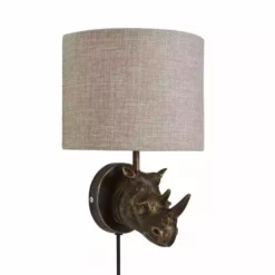 Dunelm Rob The Rhino Easy Fit Plug In Wall Light -Cheap wall lights Store 30731231 alt05