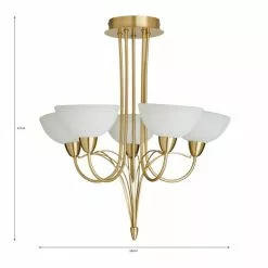 Dunelm Buville 5 Light Ceiling Fitting -Cheap wall lights Store 30731291 alt07