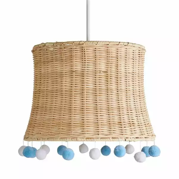 Dunelm Fiesta Rattan Pom Pom Easy Fit Pendant Shade 6 Dunelm Fiesta Rattan Pom Pom Easy Fit Pendant Shade - Image 4