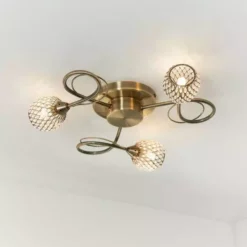 Vogue Lighting Vogue Malden 3 Light Flush Ceiling Fitting