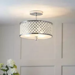 Vogue Lighting Vogue Crystal Hudson 3 Light Flush Ceiling Fitting -Cheap wall lights Store 30743040 alt02