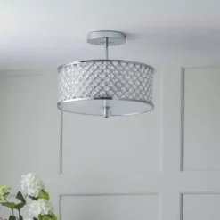 Vogue Lighting Vogue Crystal Hudson 3 Light Flush Ceiling Fitting -Cheap wall lights Store 30743040 alt03
