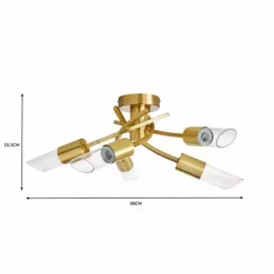 Dunelm Corvus 5 Light Ceiling Fitting 13 Dunelm Corvus 5 Light Ceiling Fitting -Cheap wall lights Store 30752909 alt07