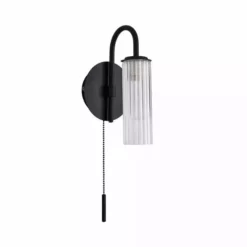 Dorma Henstone Black Bathroom Wall Light -Cheap wall lights Store 30752920 alt05