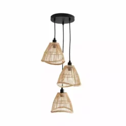 Elements Jaula 3 Light Rattan Cluster Fitting 12 Elements Jaula 3 Light Rattan Cluster Fitting -Cheap wall lights Store 30752931 alt05