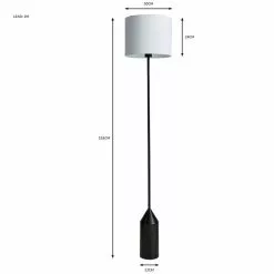Dunelm Sole Black Floor Lamp -Cheap wall lights Store 30752944 alt07