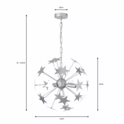 Dunelm Star Sputnik 6 Light Ceiling Fitting -Cheap wall lights Store 30752945 alt07