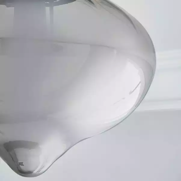 Dunelm Voyager 1 Light Smoked Flush Ceiling Fitting 5 Dunelm Voyager 1 Light Smoked Flush Ceiling Fitting - Image 3