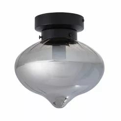 Dunelm Voyager 1 Light Smoked Flush Ceiling Fitting 12 Dunelm Voyager 1 Light Smoked Flush Ceiling Fitting -Cheap wall lights Store 30752951 alt05