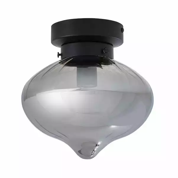 Dunelm Voyager 1 Light Smoked Flush Ceiling Fitting 7 Dunelm Voyager 1 Light Smoked Flush Ceiling Fitting - Image 5